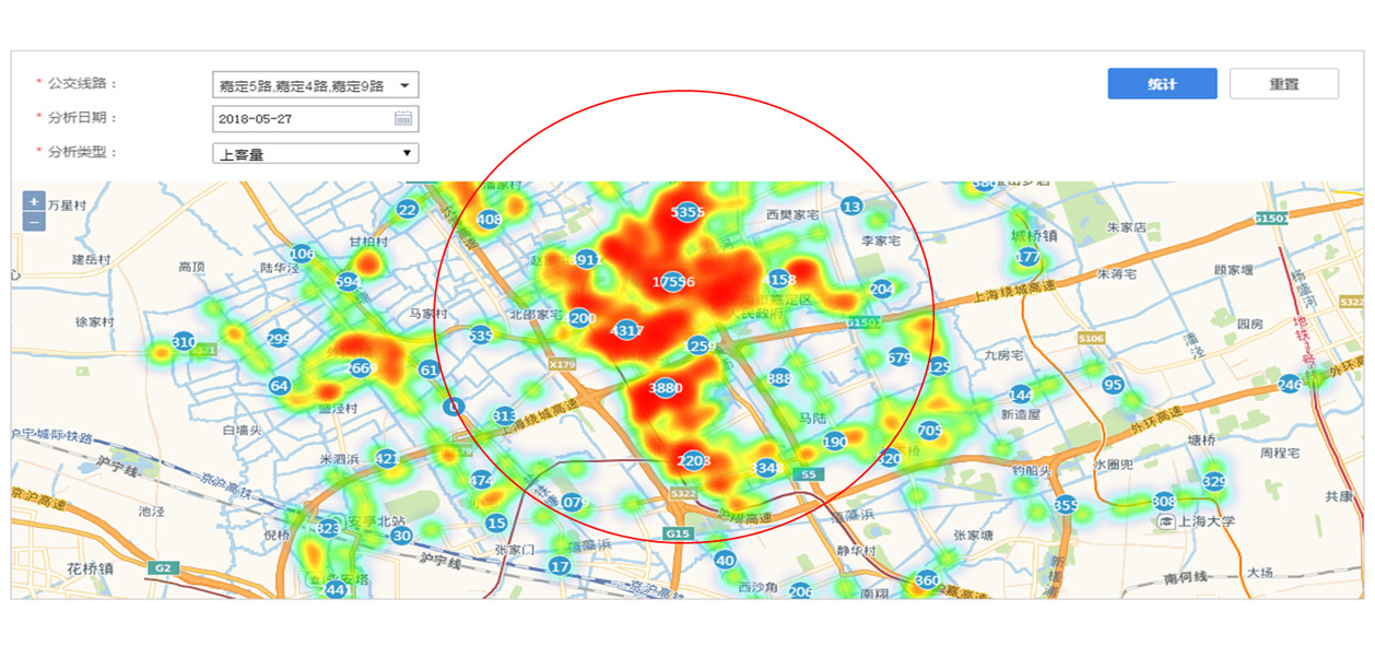 Regional hotspot map - determine the basis for network optimization and site deployment